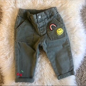Embroidered toddler pants